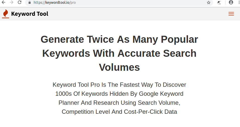 Keyword Tool